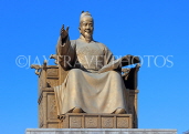 South Korea, SEOUL, Gwanghwamun Square, King Sejong statue, SK552JPL