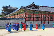 South Korea, SEOUL, Gyeongbokgung Palace, Sumungun (Gatekeeper) Military Training, SK437JPL