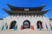 South Korea, SEOUL, Gyeongbokgung Palace, Sumunjang (Royal Guard) Changing Ceremony, SK477JPL