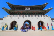 South Korea, SEOUL, Gyeongbokgung Palace, Sumunjang (Royal Guard) Changing Ceremony, SK479JPL