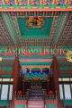 South Korea, SEOUL, Gyeonghuigung Palace, Sungjeongjeon (main hall),interior, throne, SK695JPL