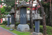 South Korea, SEOUL, Gyeonghuigung Palace, monuments to Joseon royal family at palace site, SK738JPL