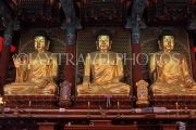 South Korea, SEOUL, Jogyesa Temple, golden Buddha statues, SK284JPL