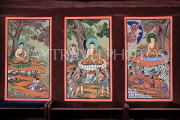 South Korea, SEOUL, Jogyesa Temple, murals of Buddha's life, SK279JPL