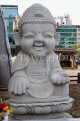 South Korea, SEOUL, Jogyesa Temple, smiling Buddha statue, SK290JPL