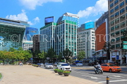 South Korea, SEOUL, Seoul Plaza, street scene and buildings, SK903JPL