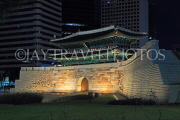 South Korea, SEOUL, Sungnyemun Gate, night view, illuminated, SK1006JPL