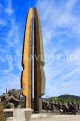 South Korea, SEOUL, War Memorial of Korea, 6-25 Tower of Korean War sculpture, SK663JPL