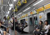 South Korea, SEOUL, public transport, Seoul Subway train, SK766JPL