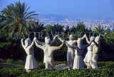 Spain, BARCELONA, Sardanes dancers sculptures, BSP94JPL