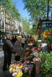 Spain, BARCELONA, The Ramblas (street) and flowers stall, BSP194JPL