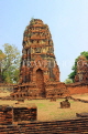THAILAND, Ayutthaya, Wat Phra Mahathat complex ruins, prang, THA2642JPL
