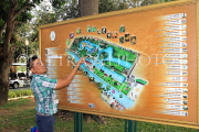 THAILAND, Bang Pa-In (nr Ayutthaya), tour guide by the site map, THA2620JPL