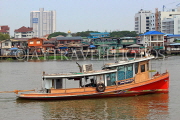 THAILAND, Bangkok, Chao Phraya River, and boat, THA3496JPL