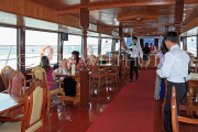 THAILAND, Bangkok, Chao Phraya River, cruise boat interior, THA3476JPL