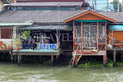 THAILAND, Bangkok, Chao Phraya River, residential houses on stilts, THA3505JPL