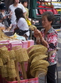 THAILAND, Bangkok, Chinatown, vendor selling kitchen utensils, THA1954JPL