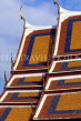 THAILAND, Bangkok, GRAND PALACE, Chofa (sky tassel) motifs on ridge ends of temple roofs, THA1973JPL