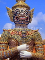 THAILAND, Bangkok, GRAND PALACE (Wat Phra Keo), Demon Guardian (Yaksha) figure, THA1889JPL