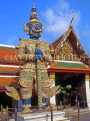THAILAND, Bangkok, GRAND PALACE (Wat Phra Keo), Demon Guardian (Yaksha) figure, THA677JPL