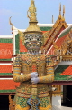 THAILAND, Bangkok, GRAND PALACE (Wat Phra Keo), Demon Guardian Maiyarab, THA2460JPL