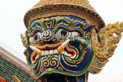 THAILAND, Bangkok, GRAND PALACE (Wat Phra Keo), Demon Guardian Virancamban, THA2452JPL