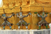THAILAND, Bangkok, GRAND PALACE (Wat Phra Keo), Demon Guardian figures, THA2481JPL