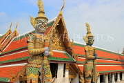 THAILAND, Bangkok, GRAND PALACE (Wat Phra Keo), Demon Guardians (Yaksha), THA2466JPL