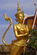 THAILAND, Bangkok, GRAND PALACE (Wat Phra Keo), Kinari figure (half woman, half beast), THA1974JPL