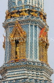 THAILAND, Bangkok, GRAND PALACE (Wat Phra Keo), Phra Asadha Maha Chedi detail, THA2518JPL