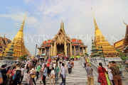 THAILAND, Bangkok, GRAND PALACE (Wat Phra Keo), Royal Pantheon, and crowds, THA2500JPL