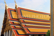 THAILAND, Bangkok, GRAND PALACE (Wat Phra Keo), building roofs, tile work, THA2429JPL