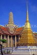 THAILAND, Bangkok, GRAND PALACE (Wat Phra Keo), buildings and chedi, THA1977JPL