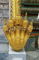 THAILAND, Bangkok, GRAND PALACE (Wat Phra Keo), decorative serpent figures, THA2555JPL