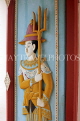 THAILAND, Bangkok, GRAND PALACE (Wat Phra Keo), doorway wood carvins, THA2373JPL