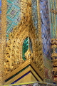 THAILAND, Bangkok, GRAND PALACE (Wat Phra Keo), gilded mosaic encrusted work, THA2551JPL