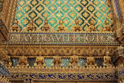 THAILAND, Bangkok, GRAND PALACE (Wat Phra Keo), gilded mosaic encrusted work, THA2552JPL