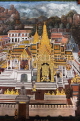 THAILAND, Bangkok, GRAND PALACE (Wat Phra Keo), murals of Ramakien stories, THA2393JPL
