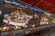 THAILAND, Bangkok, GRAND PALACE (Wat Phra Keo), murals of Ramakien stories, THA2401JPL