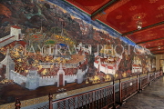 THAILAND, Bangkok, GRAND PALACE (Wat Phra Keo), murals of Ramakien stories, THA2404JPL
