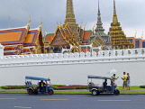 THAILAND, Bangkok, GRAND PALACE (Wat Phra Keo) complex, and Tuk Tuk taxis outside, THA2143PL