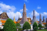 THAILAND, Bangkok, GRAND PALACE (Wat Phra Keo) complex, chedis, THA1976JPL