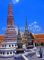 THAILAND, Bangkok, GRAND PALACE (Wat Phra Keo) temple site buildings and chedis, THA690JPL