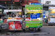 THAILAND, Bangkok, Khao San Road, Street Food, Coconut Ice Cream & Juice stalls, THA3407JPL