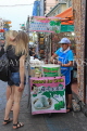 THAILAND, Bangkok, Khao San Road, Street Food, Coconut Ice Cream stall, THA3406JPL