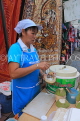 THAILAND, Bangkok, Khao San Road, Street Food, preparing Coconut Ice Cream, THA3405JPL