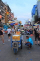THAILAND, Bangkok, Khao San Road, street scene, dusk view, THA3423JPL