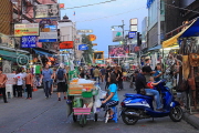 THAILAND, Bangkok, Khao San Road, street scene, dusk view, THA3424JPL