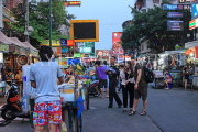 THAILAND, Bangkok, Khao San Road, street scene, night view, THA3417JPL