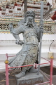 THAILAND, Bangkok, WAT ARUN (Temple of Dawn), Chinese guardian statue, THA3132JPL